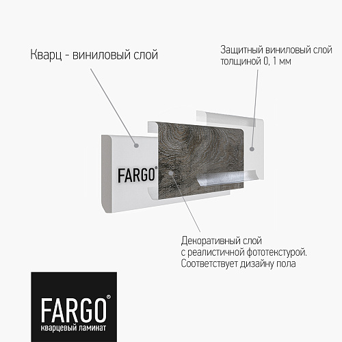 Кварцевый плинтус Fargo DL 1602 Дуб Каменный Берег градиент Кварцевый плинтус Fargo DL 1602 Дуб Каменный Берег градиент
